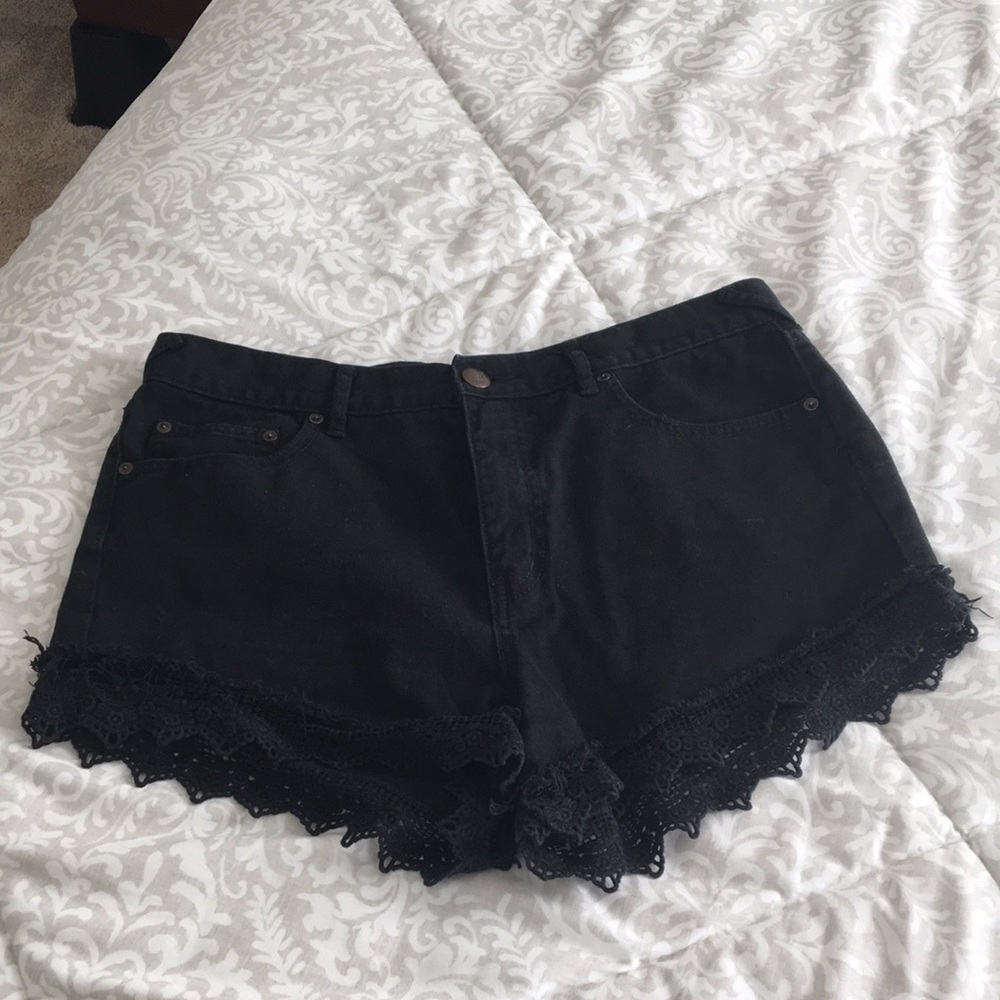 High waisted free people shorts